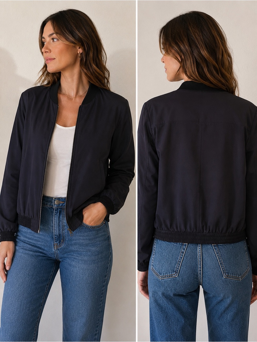 Theory Women's Navy Bomber Jacket